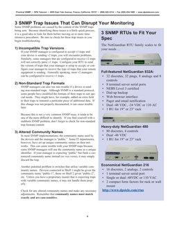 Practical SNMP  •  DPS Telecom  •  4955 East Yale Avenue, Fresno, California  93727  •  (800) 622-3314  •  Fax (559) 454-1688