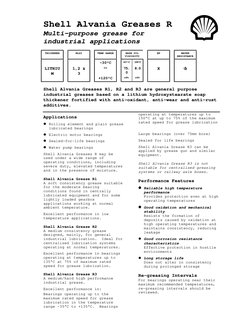Shell Alvania R4 Shell Alvania Grease R Series Overview | PDF | Bearing (Mechanical ...