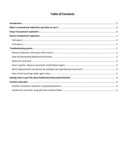 SQL Server Transactional Replication Guide | PDF | Microsoft Sql Server ...
