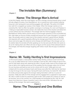 Chapter 5 Invisible Man The Invisible Man: Chapter Summaries | PDF | The Invisible Man | Nature