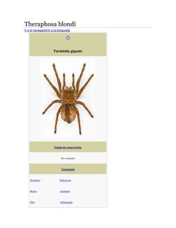 (https://commons.wikimedia.org/wiki/File:Theraphosa_blondi_MHNT.jpg) (https://es.wikipedia.org/wiki/Ayuda:C%C3%B3mo_leer_una