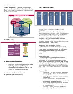 Risk IT Framework for IT Governance | PDF | Risk Management | Cobit