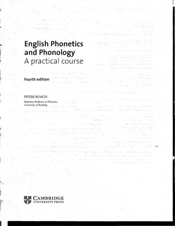 Roach Peter English Phonetics and Phonology 4th Edition 2009 PDF | PDF