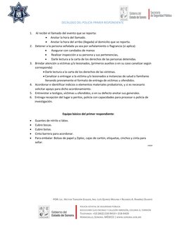 POR: LIC. HÉCTOR TARAZÓN ESQUER, ING. LUÍS QUIROZ MOLINA Y RICARDO A. RAMÍREZ DUARTE 
 
POLICÍA ESTATAL DE SEGURIDAD PÚBLIC