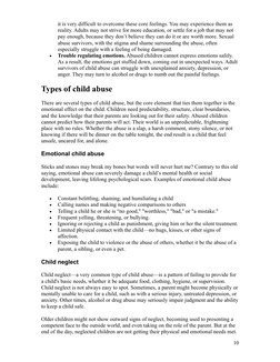 it is very difficult to overcome these core feelings. You may experience them as 
reality. Adults may not strive for more edu