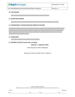 Performance Qualification Protocol Template | PDF | Verification And ...