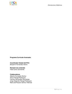Orientaciones Didácticas 
1 | P á g i n a  
 
 
 
 
 
 
 
 
 
 
 
 
 
 
 
 
 
 
 
 
 
 
 
 
 
 
Programa Curricular Avanzado.