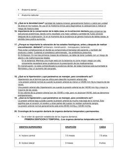  
Anatomía dental: __________________________________________________________ 
_____________________________________________