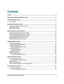Electrical Reference Data Guide 
4 
Contents 
Preface ...................................................................