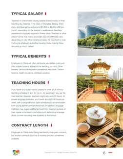 Copyright © 2017 Bridge Education Group Inc.
6
Typical Salary 
Teachers in China make varying salaries based mostly on their