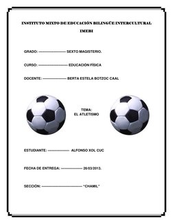 GRADO: ------------------------ SEXTO MAGISTERIO. 
 
 
CURSO: -------------------------- EDUCACIÓN FÍSICA  
 
 
DOCENTE: