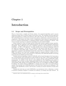 Chapter 1
Introduction
1.1
Scope and Prerequisites
This is a book about a complex and diverse subject: the numerical algorith