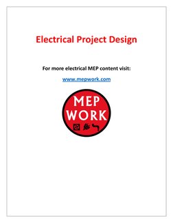 Electrical Project Design
 
 
 
 
 
 
For more electrical MEP content visit:
 
 
.com
rk
mepwo
www. (http://www.mepwork