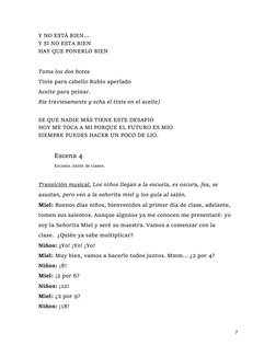 7 
 
Y NO ESTÁ BIEN...  
Y SI NO ESTA BIEN  
HAY QUE PONERLO BIEN  
 
Toma los dos botes 
Tinte para cabello Rubio aperlado
