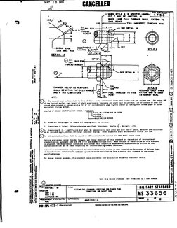 MS33656 Fitting End, Standard Dimensions For Flarfed Tube Connection ...