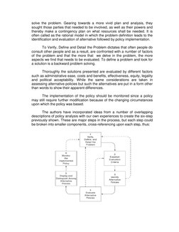 solve the problem. Gearing towards a more vivid plan and analysis, they 
sought those parties that needed to be involved, as