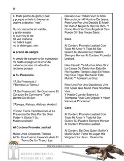 10 
 
  
 
  IGLESIA MARIPA SINALOA  
IGLESIA CRISTIANA EL                  
MENSAJE DE LA HORA             
tu triste pecho