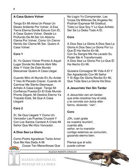 9 
 
  
 
  IGLESIA MARIPA SINALOA  
IGLESIA CRISTIANA EL                  
MENSAJE DE LA HORA             
A Casa Quiero Vol