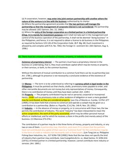 (a) A corporation, however, may enter into joint venture partnership with another where the 
nature of the venture is in li