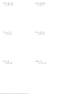 Algebra 1 - Equal Values Method For Solving Systems | PDF | Algebra ...