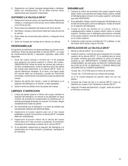 3
6. Dispositivos con partes roscadas desgarradas o dañadas, 
deben ser reemplazados. No se debe intentar hacer 
reparaciones