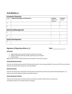 Training Needs Identification Format | PDF | Action (Philosophy ...