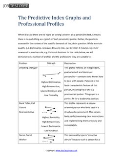 The Predictive Index Guide With Answer Key Uk | PDF | Extraversion And ...