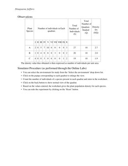 Plant Population Density via Quadrat Method | PDF | Density | Population
