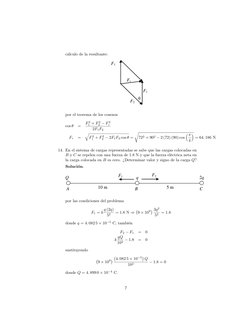 cálculo de la resultante:
F1
F2
Fr
F1
θ
por el teorema de los cosenos
cos 
=
F 2
1 + F 2
2  F 2
r
2F1F2
Fr
=
q
F 2
1 + F 2
2