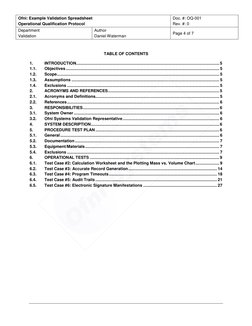 Operational Qualification Format Write Sample Operational Qualification Protocol OQ-001 | PDF | Verification And ...