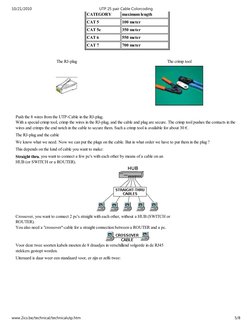 UTP 25 Pair Cable Color Coding Guide | PDF | Networking Standards ...