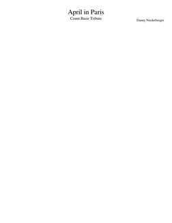 Count Basie Tribute
April in Paris
Danny Niederberger
