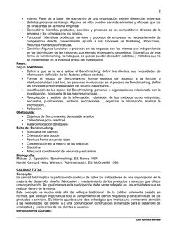 2

Interno: Parte de la base  de que dentro de una organización existen diferencias entre sus
distintos procesos de trabajo.