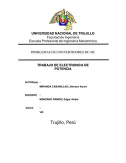 UNIVERSIDAD NACIONAL DE TRUJILLO 
Facultad de Ingeniería 
Escuela Profesional de Ingeniería Mecatrónica 
 
 
 
PROBLEMAS
