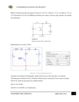 UNIVERSIDAD NACIONAL DE TRUJILLO 
INGENIERÍA MECATRÓNICA 
 
 
 
7 
ABRIL DEL 2018 
 
5.8. El convertidor elevador de la figur