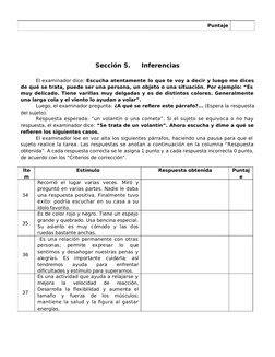 Punta'e
%ecci&n ?.
In*erencias
El e(a#i)ador dice% Escuc6a atentamente lo 2ue te vo/ a decir / luego me dices
de 2u@ se trata