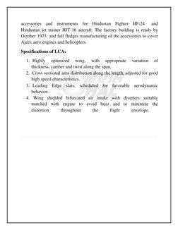 accessories  and  instruments  for  Hindustan  Fighter  HF-24   and 
Hindustan jet trainer HJT-16 aircraft. The factory build