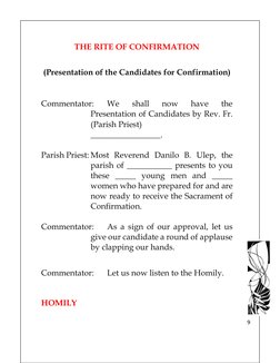 Rite of Confirmation Liturgy Guide | PDF | Confirmation | Mass (Liturgy)