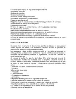 Convenios para el pago de impuestos en parcialidades. 
Información financiera 
Catálogo de cuentas. 
Guía contabilizadoras.