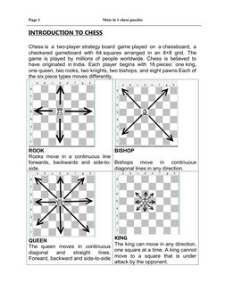 Beginner Chess Puzzles: Mate in 1 | PDF | Chess | Abstract Strategy Games