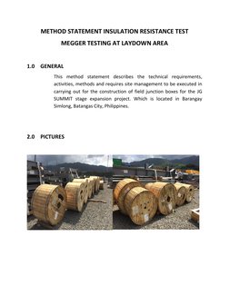 Megger Insulation Resistance Testing Guide | PDF | Manufactured Goods ...