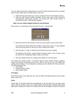 Customizing Invoice Formats in BUSY | PDF | Invoice | Parameter ...
