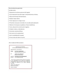 (http://2.bp.blogspot.com/-g4tgAjqGbtU/TrRqm9Qz_uI/AAAAAAAADso/E8AityPU2-4/s1600/otro+memorandum.png)Recomendaciones general