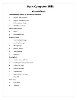 Essential Computer Skills Guide | PDF | Microsoft Excel | Personal ...