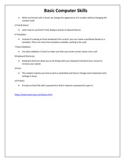 Essential Computer Skills Guide | PDF | Microsoft Excel | Personal ...