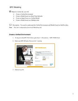 BPC Modeling and Input Form Creation | PDF | Microsoft Excel ...