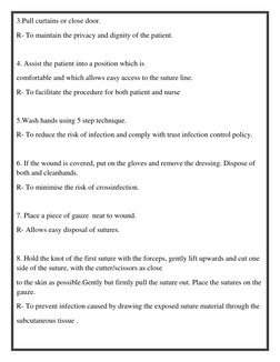 Suture and Staple Removal Procedure | PDF | Wound | Surgical Suture