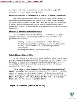 can reserve seats for these categories in educational institutions, grant fee 
concessions or arrange special coaching classe