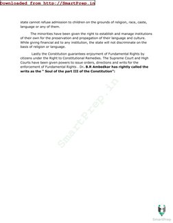 state cannot refuse admission to children on the grounds of religion, race, caste, 
language or any of them.  
The minorities