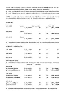 SERGIO VARGAS comenzó a laborar a término indefinido para EDDY HERRERA el 12 de abril de 2009 y terminó dicho contrato 
Siemp